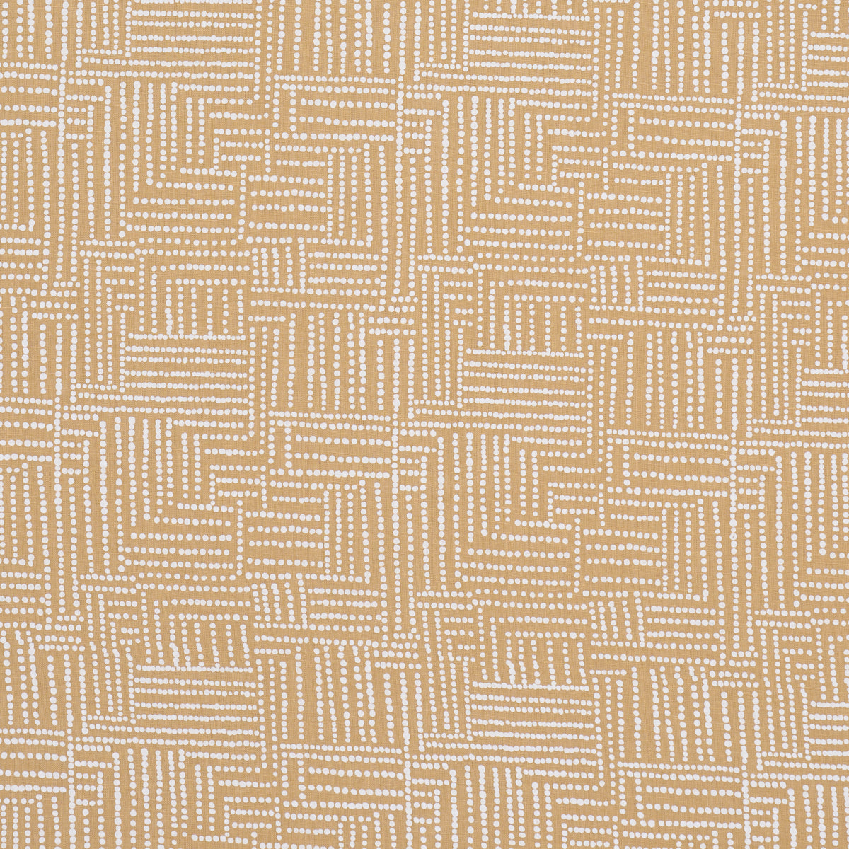 Coco Hand Screen Print fabric in sunbleached ochre color - pattern number 182581 - by Schumacher in the Johanna Ortiz collection