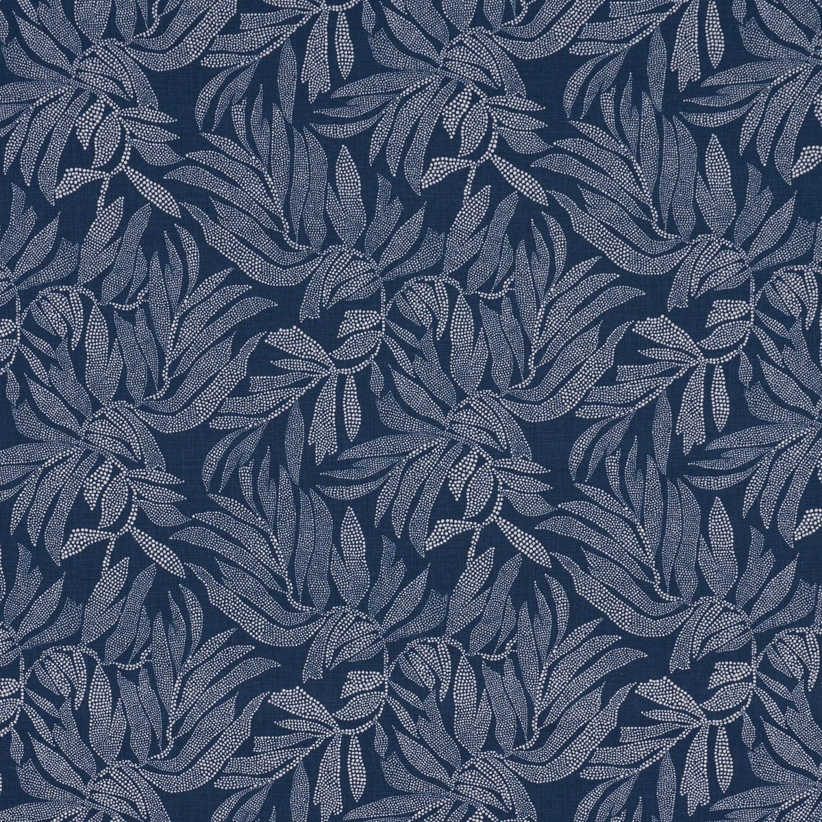 Tayrona Palm Mosaic fabric in pacific ocean hues color - pattern number 182592 - by Schumacher in the Johanna Ortiz collection