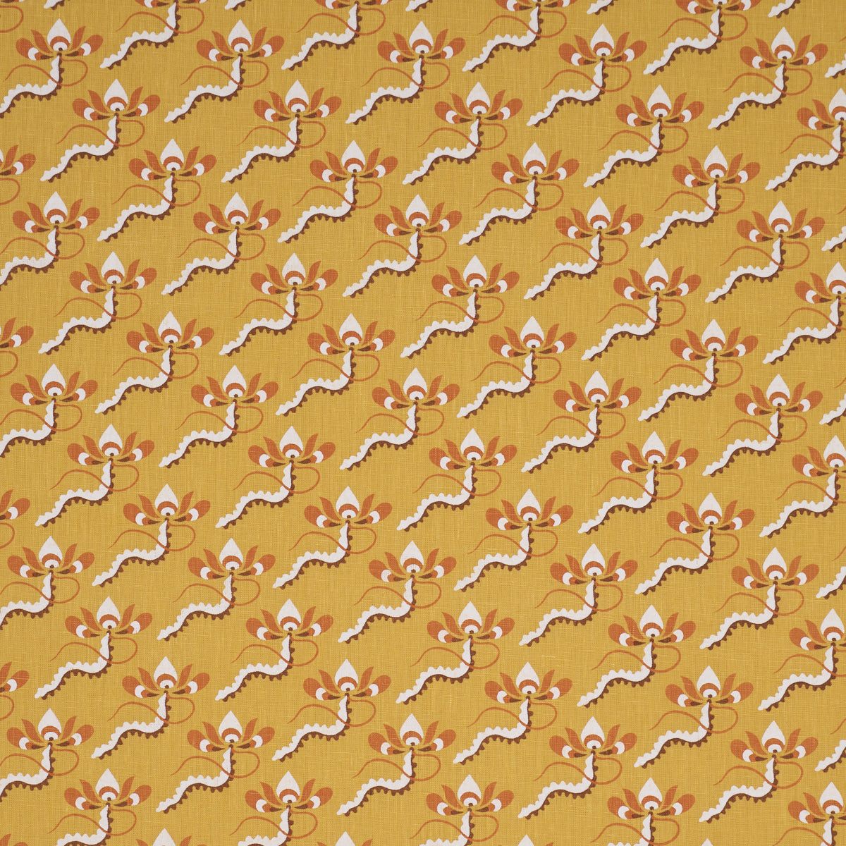 Bombay Rainbow fabric in mimosa color - pattern number 182612 - by Schumacher in the Laura Gonzalez collection