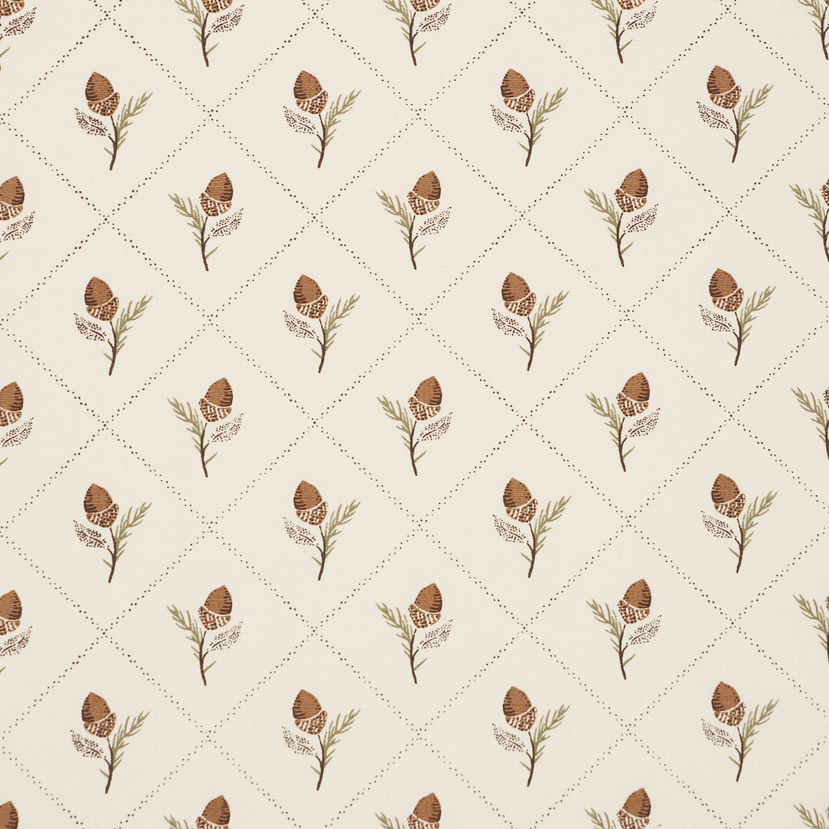 Holden Hand Print fabric in cream color - pattern number 182670 - by Schumacher in the A Country Life collection
