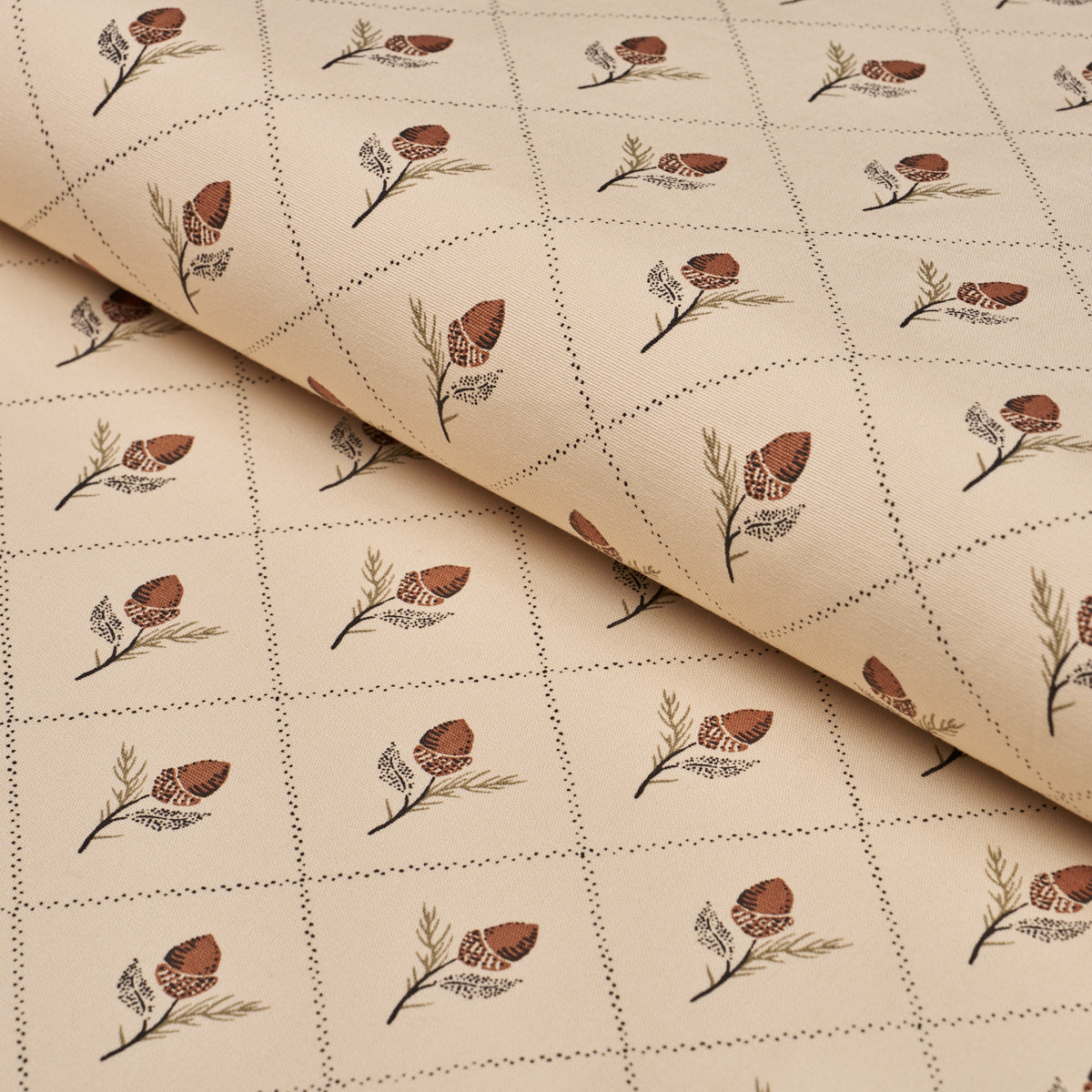 Holden Hand Print fabric in flax color - pattern number 182671 - by Schumacher in the A Country Life collection