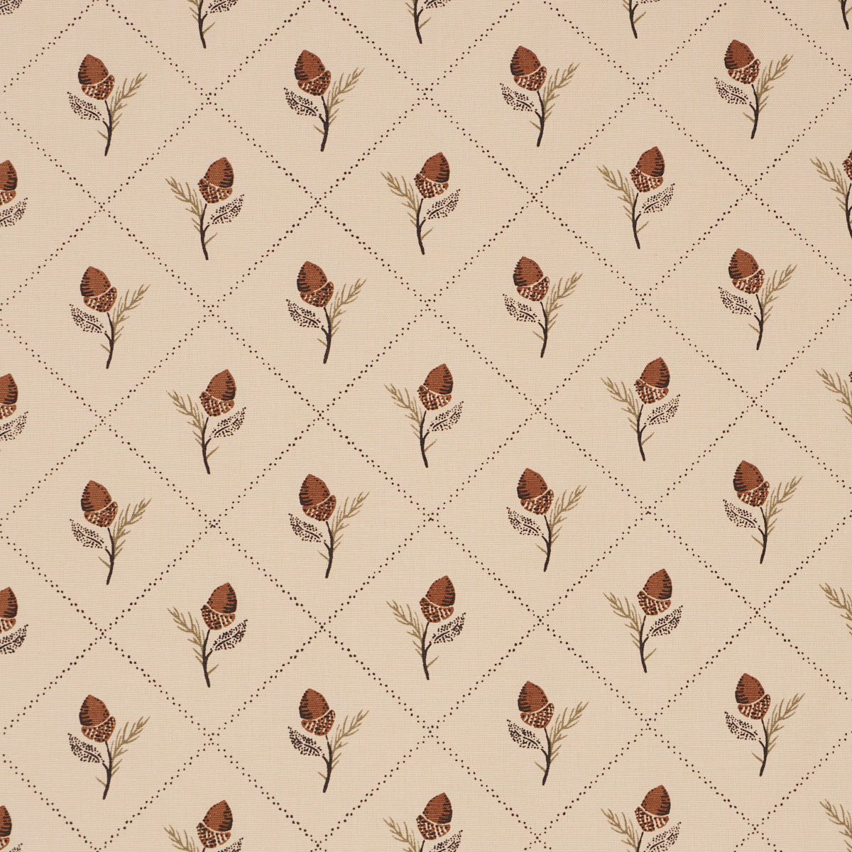 Holden Hand Print fabric in flax color - pattern number 182671 - by Schumacher in the A Country Life collection