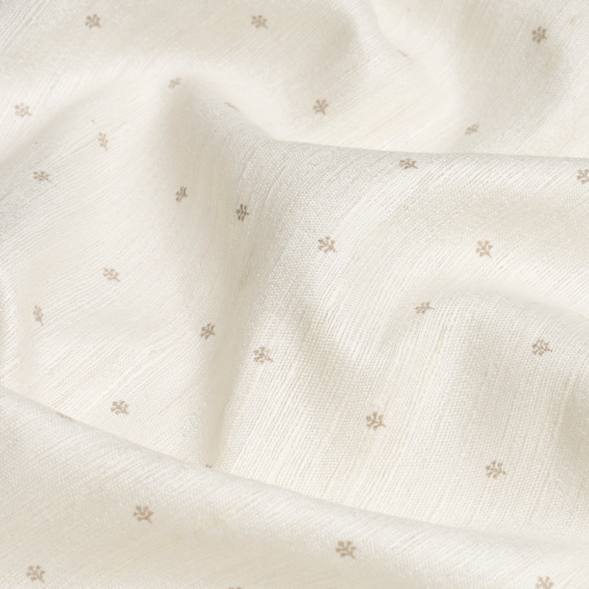 Engelmann Silk Hand Print fabric in fawn color - pattern number 182680 - by Schumacher in the Sheers &amp; Casements III collection