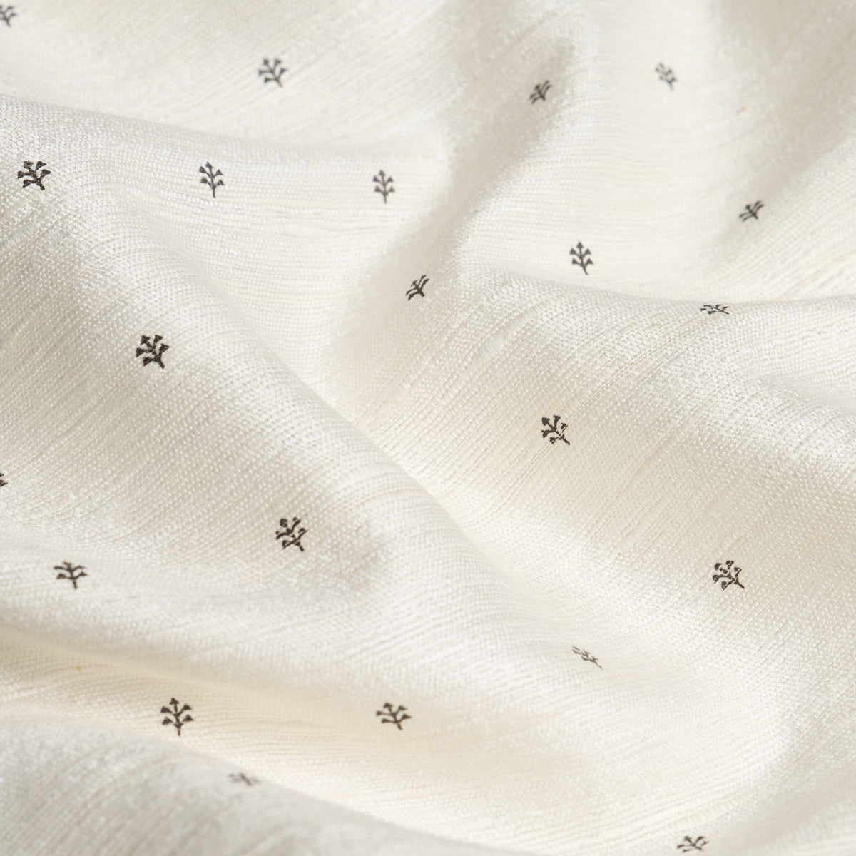 Engelmann Silk Hand Print fabric in brown color - pattern number 182681 - by Schumacher in the Sheers &amp; Casements III collection