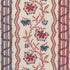 Parvati Floral Stripe fabric in vermilion color - pattern number 182710 - by Schumacher in the Williamsburg collection