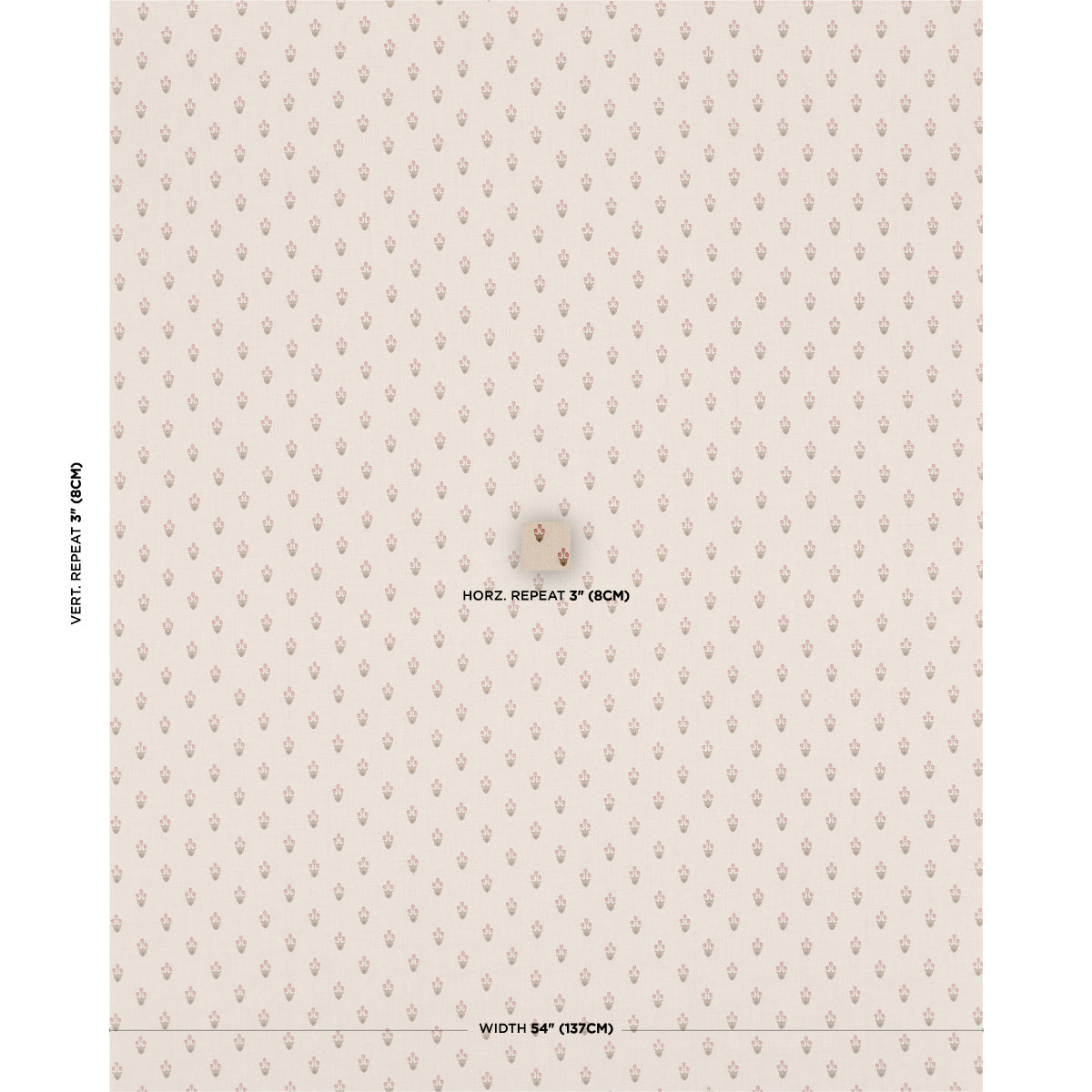 Moira Hand Print fabric in spice color - pattern number 182721 - by Schumacher in the Prairie collection