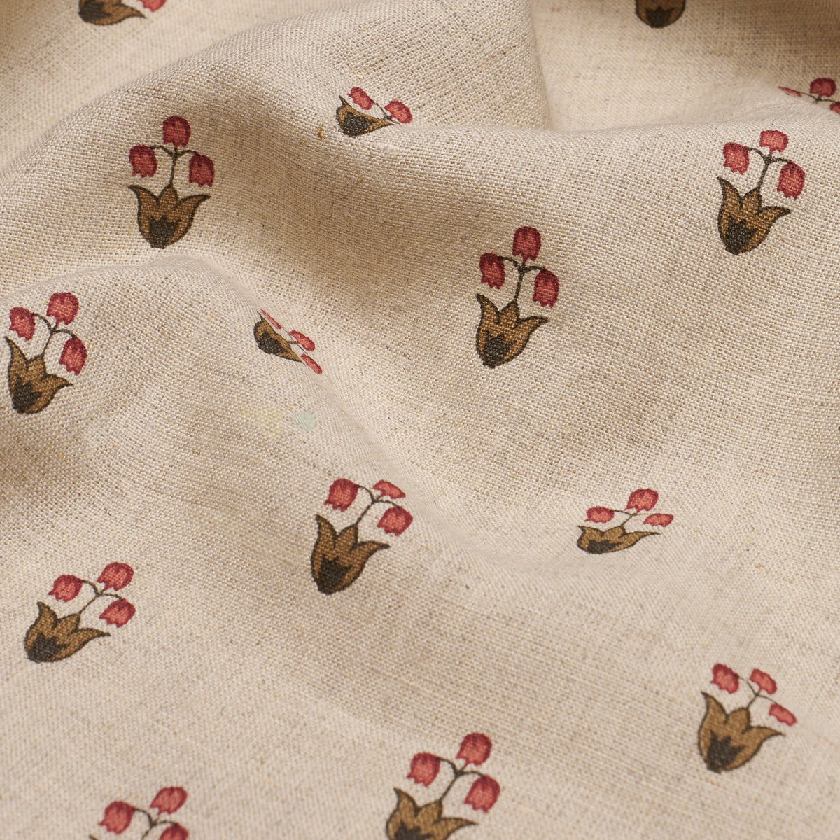 Moira Hand Print fabric in spice color - pattern number 182721 - by Schumacher in the Prairie collection