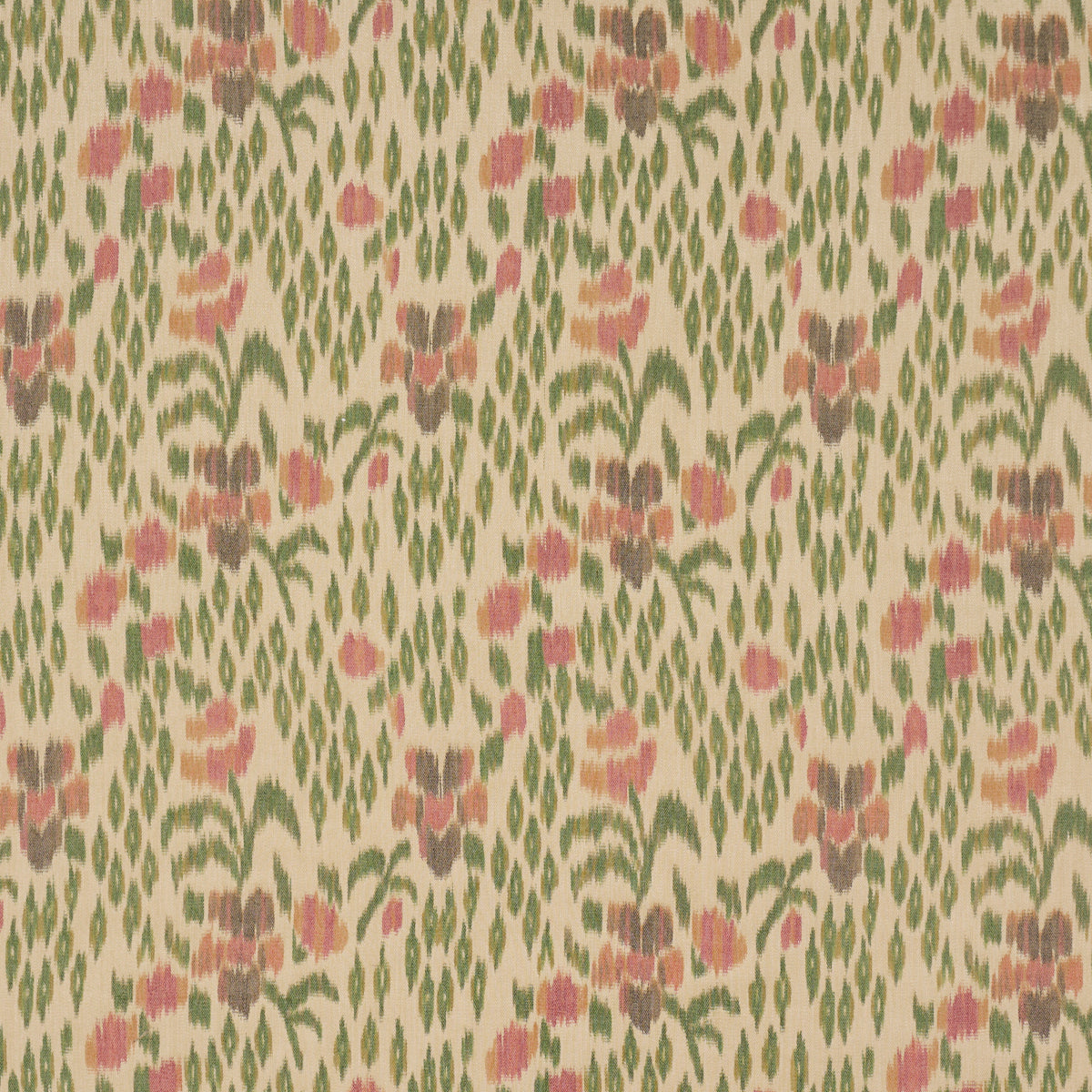 Leonora Warp Print fabric in jewel color - pattern number 182730 - by Schumacher in the Acquerello collection
