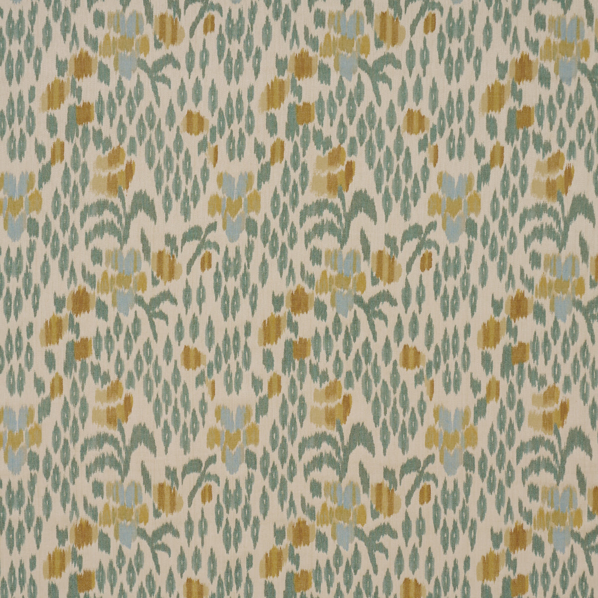 Leonora Warp Print fabric in citron color - pattern number 182731 - by Schumacher in the Acquerello collection