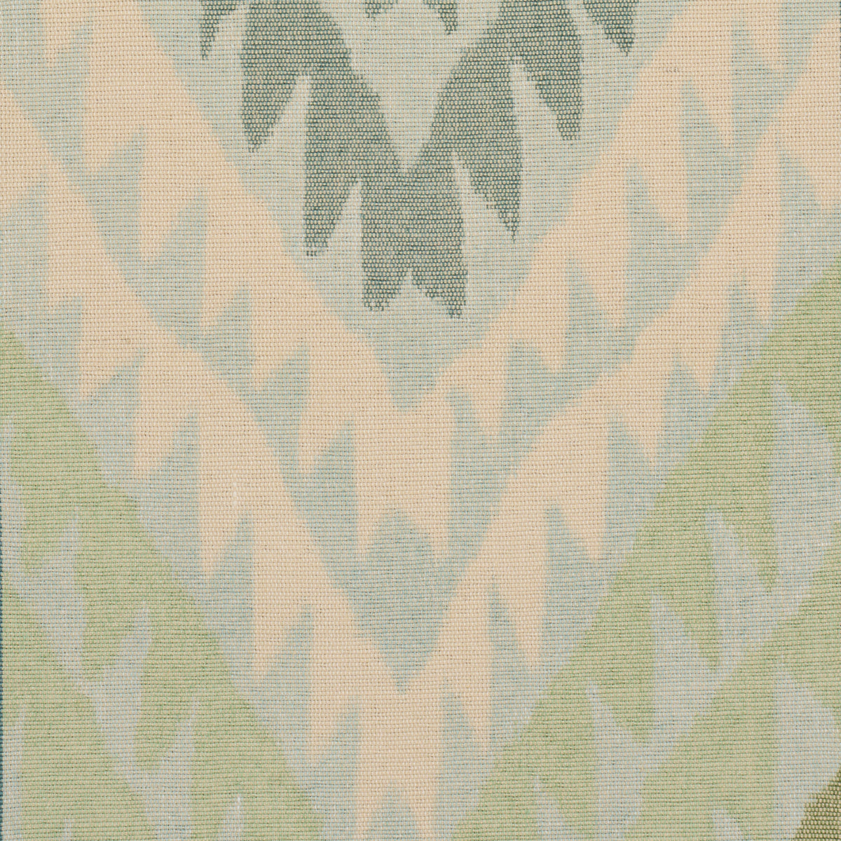 Shabba Warp Print fabric in leaf color - pattern number 182770 - by Schumacher in the True Stripes collection