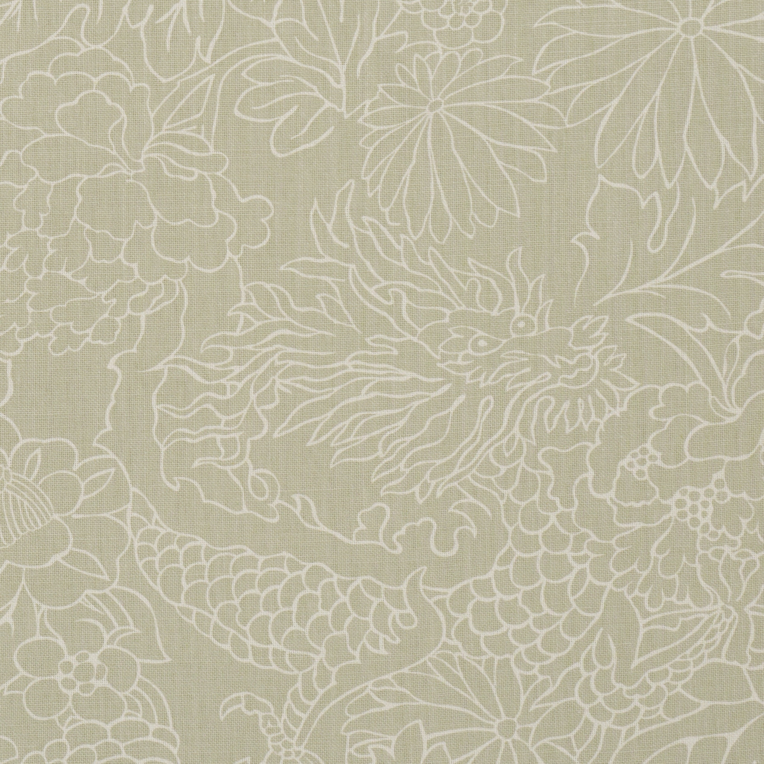 Chiang Mai Dragon Silhouette fabric in almond dust color - pattern number 182780 - by Schumacher in the Atelier Paris collection