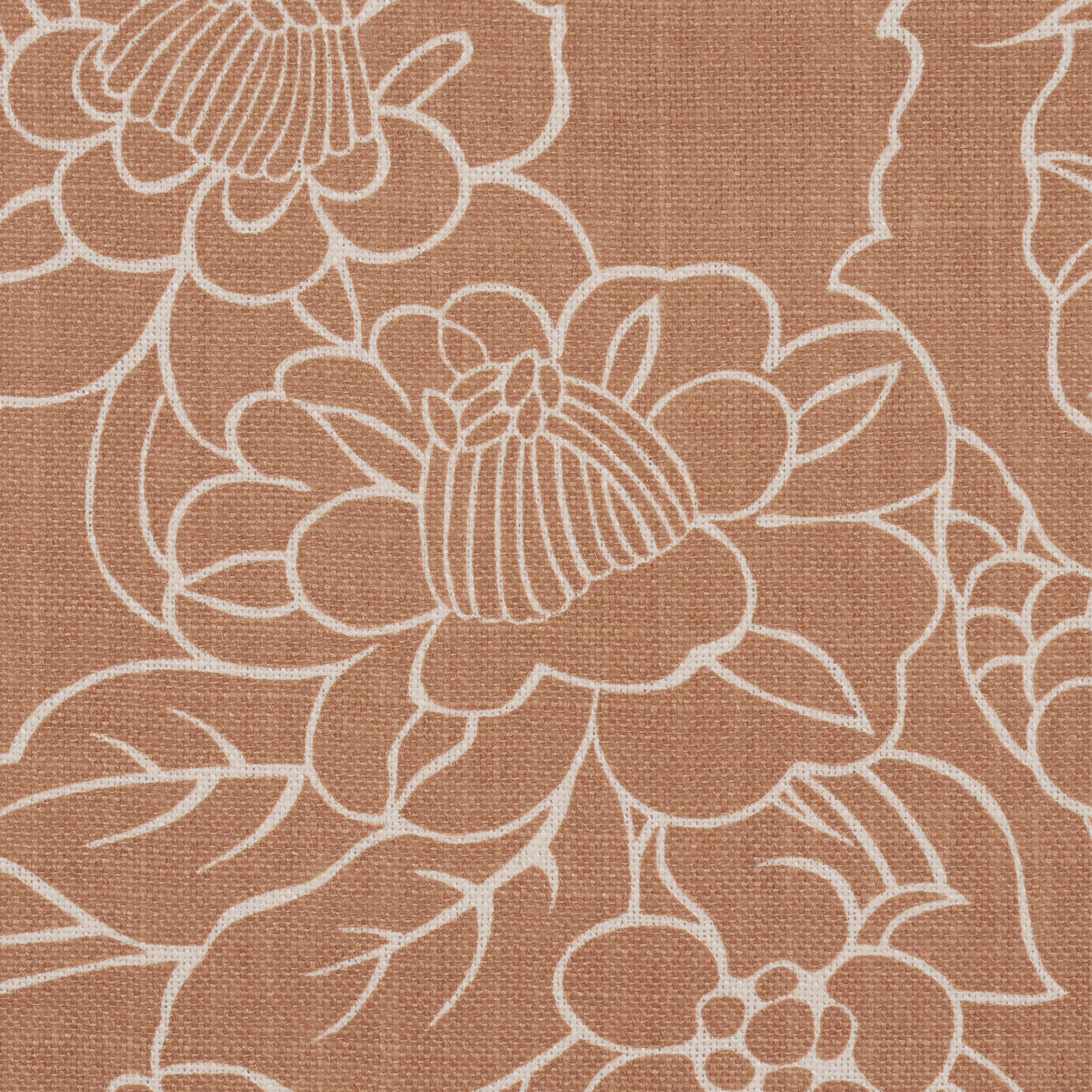 Chiang Mai Dragon Silhouette fabric in mediterranean spice color - pattern number 182781 - by Schumacher in the Atelier Paris collection