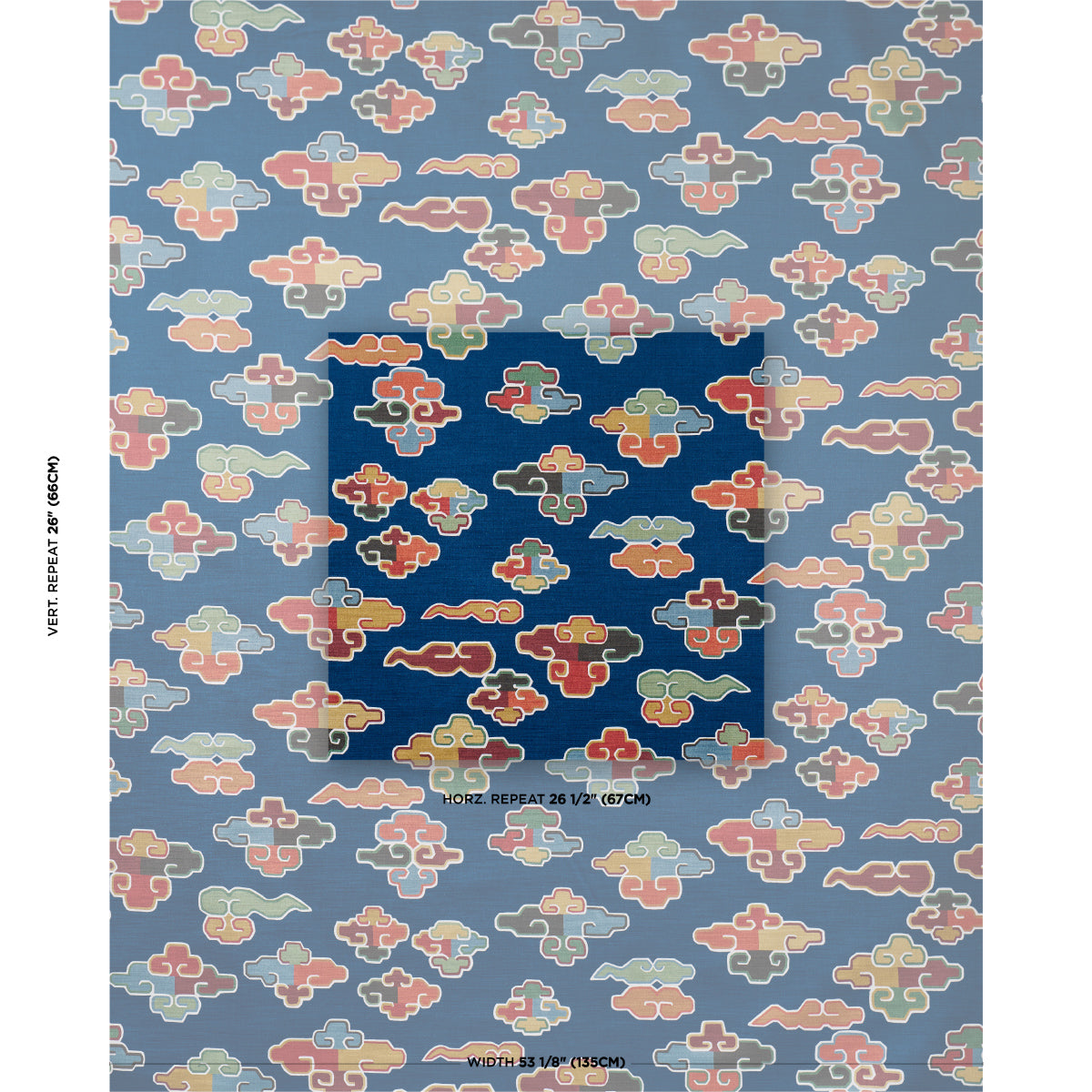 In Dreams Velvet fabric in midnight color - pattern number 182802 - by Schumacher in the Cristina Buckley collection