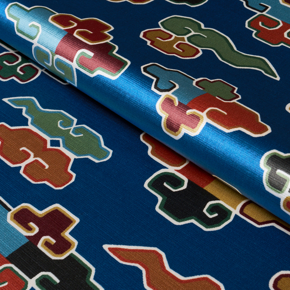 In Dreams Velvet fabric in midnight color - pattern number 182802 - by Schumacher in the Cristina Buckley collection