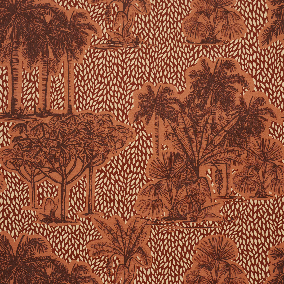 Tropical Safari Print fabric in sunset in los llanos color - pattern number 182811 - by Schumacher in the Johanna Ortiz collection