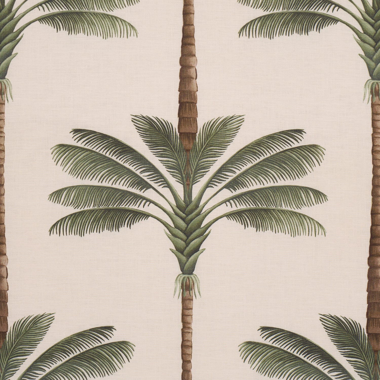 A Palm Is A Palm Print fabric in daylight evergreen color - pattern number 182820 - by Schumacher in the Johanna Ortiz collection