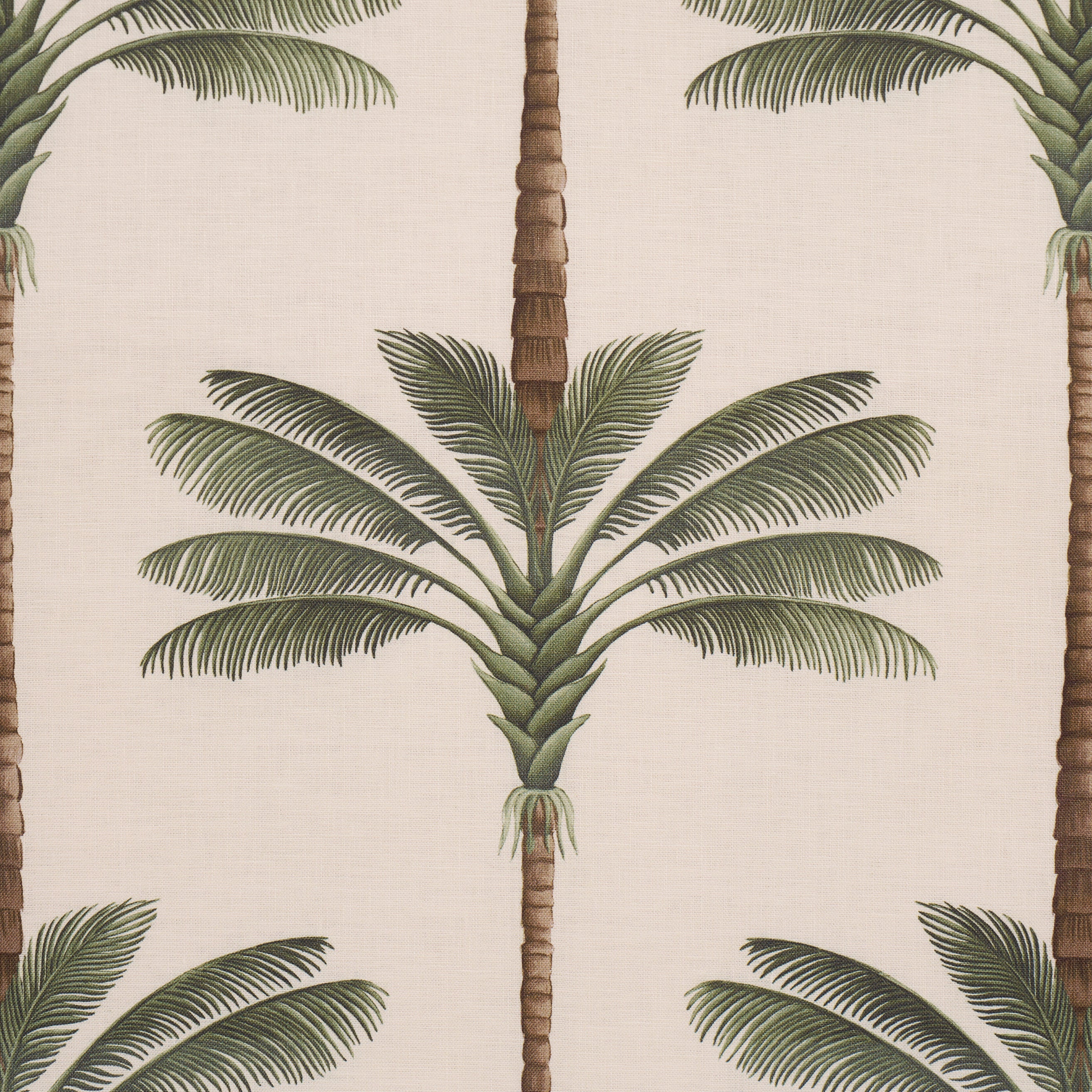 A Palm Is A Palm Print fabric in daylight evergreen color - pattern number 182820 - by Schumacher in the Johanna Ortiz collection