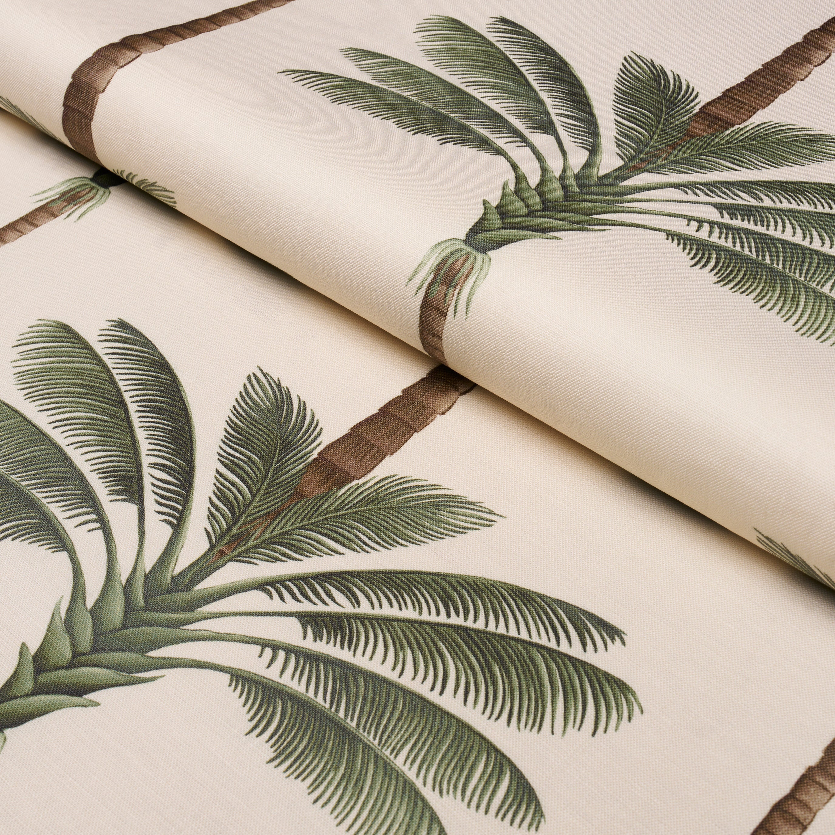 A Palm Is A Palm Print fabric in daylight evergreen color - pattern number 182820 - by Schumacher in the Johanna Ortiz collection