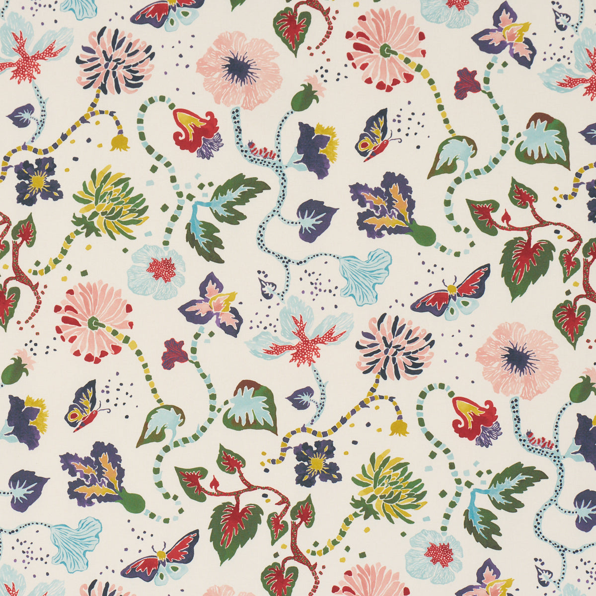 Gloriette fabric in Multi color - pattern number 182880 - by Schumacher in the Happy Menocal collection