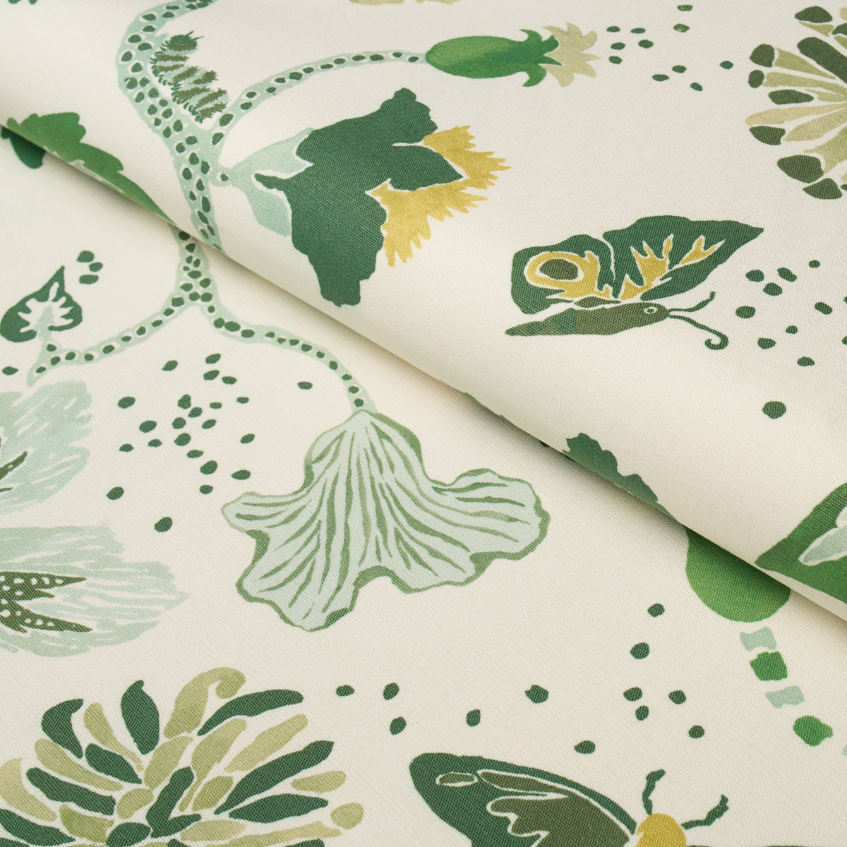 Gloriette fabric in Green color - pattern number 182881 - by Schumacher in the Happy Menocal collection