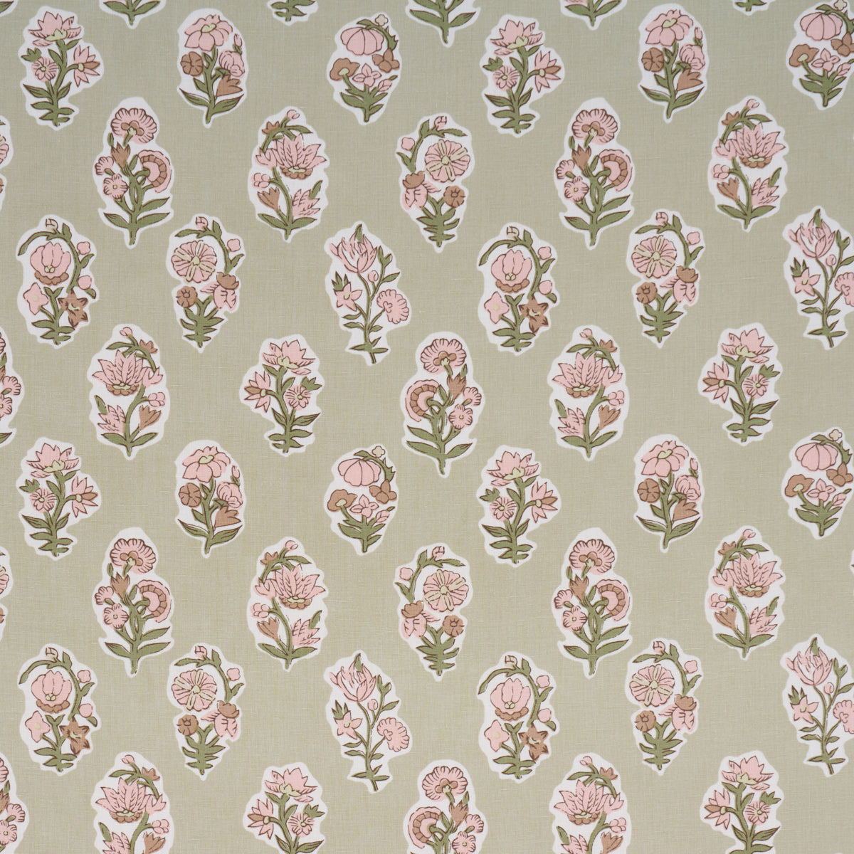 Anessa Hand-Screen Print fabric in Petal color - pattern number 182891 - by Schumacher in the Bohemia collection