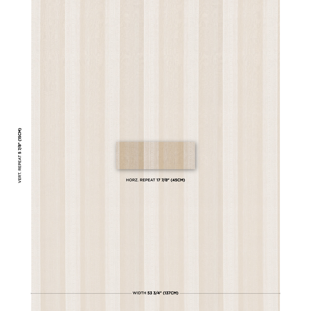 Calista Block Print fabric in Natural color - pattern number 182901 - by Schumacher in the Bohemia collection