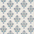 Dalila Hand-Screen Print fabric in Blue color - pattern number 182910 - by Schumacher in the Bohemia collection