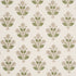 Dalila Hand-Screen Print fabric in Green color - pattern number 182911 - by Schumacher in the Bohemia collection