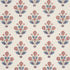 Dalila Hand-Screen Print fabric in Red & Blue color - pattern number 182912 - by Schumacher in the Bohemia collection
