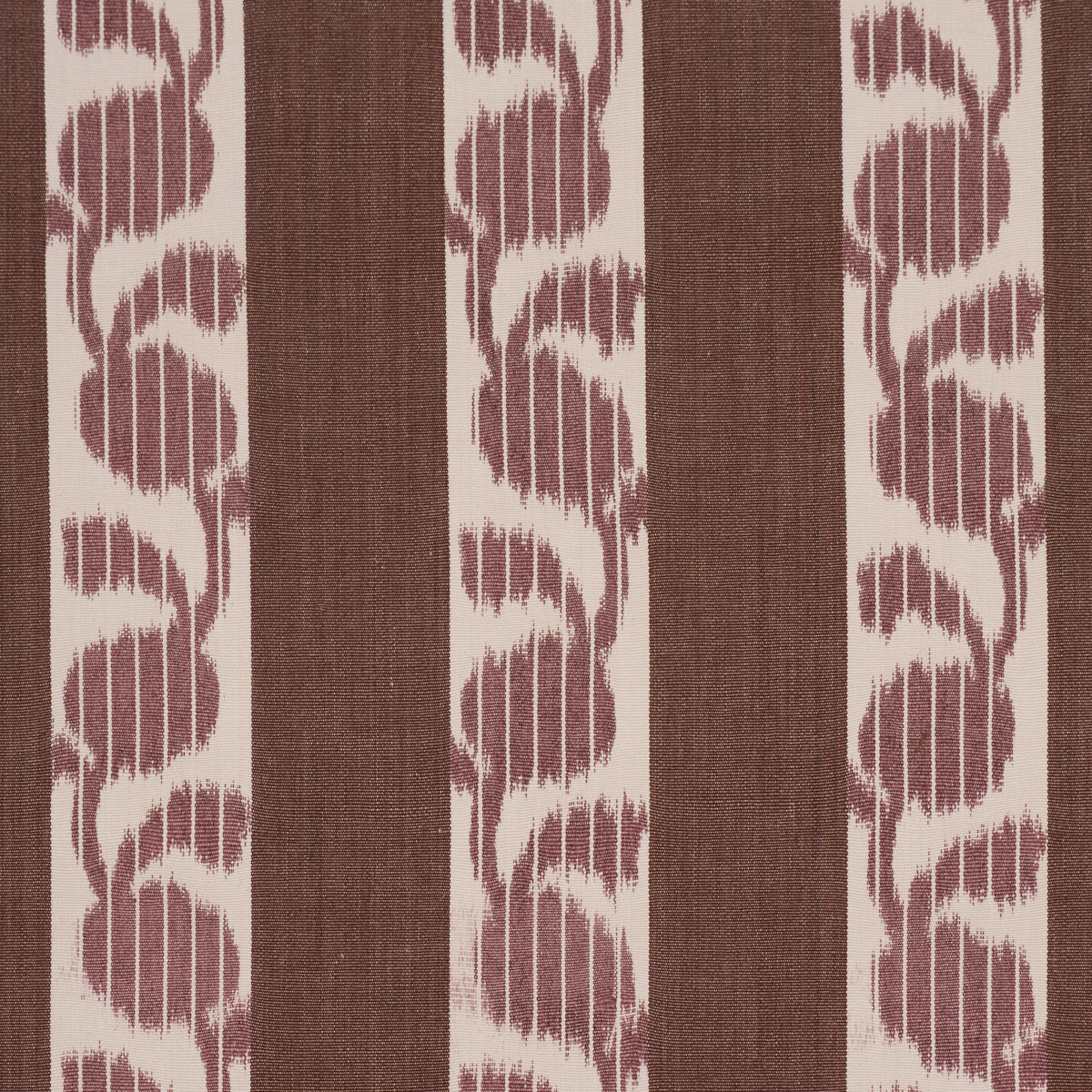Priya Warp Print fabric in Bordeaux color - pattern number 182920 - by Schumacher in the Bohemia collection