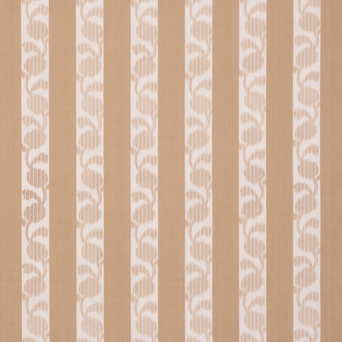 Priya Warp Print fabric in Sand color - pattern number 182921 - by Schumacher in the Bohemia collection