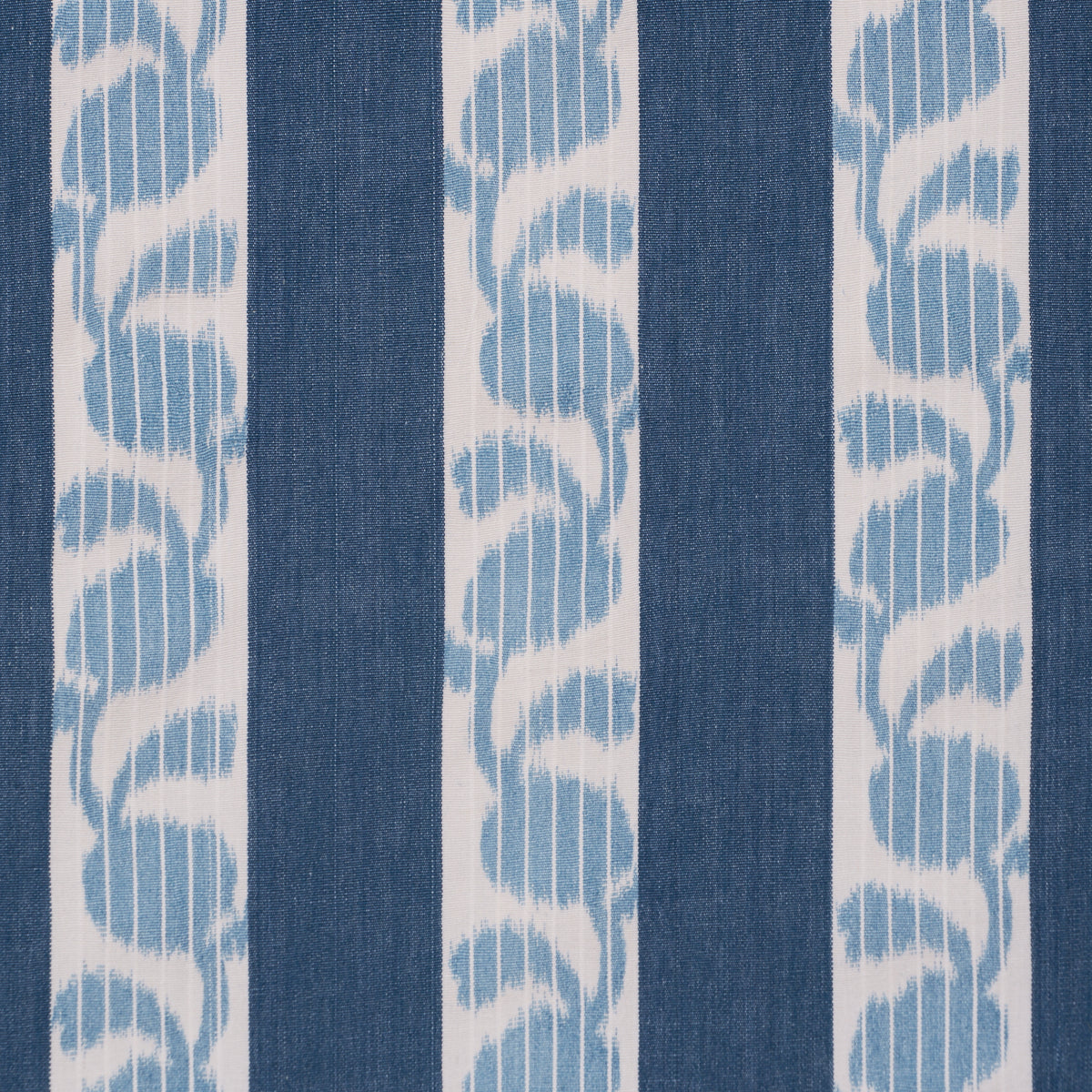 Priya Warp Print fabric in Indigo color - pattern number 182922 - by Schumacher in the Bohemia collection