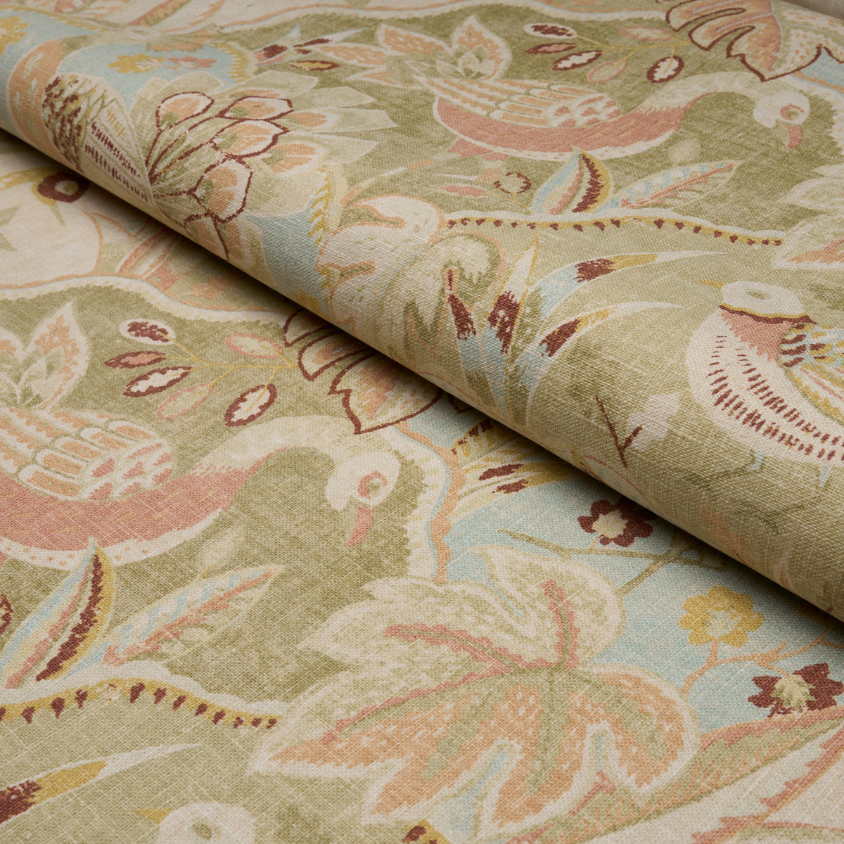 Soraya fabric in Sage color - pattern number 182930 - by Schumacher in the Bohemia collection