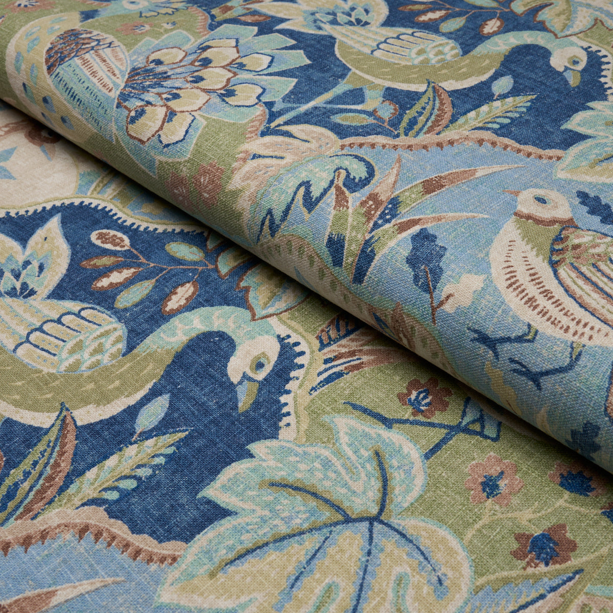 Soraya fabric in Blue color - pattern number 182932 - by Schumacher in the Bohemia collection