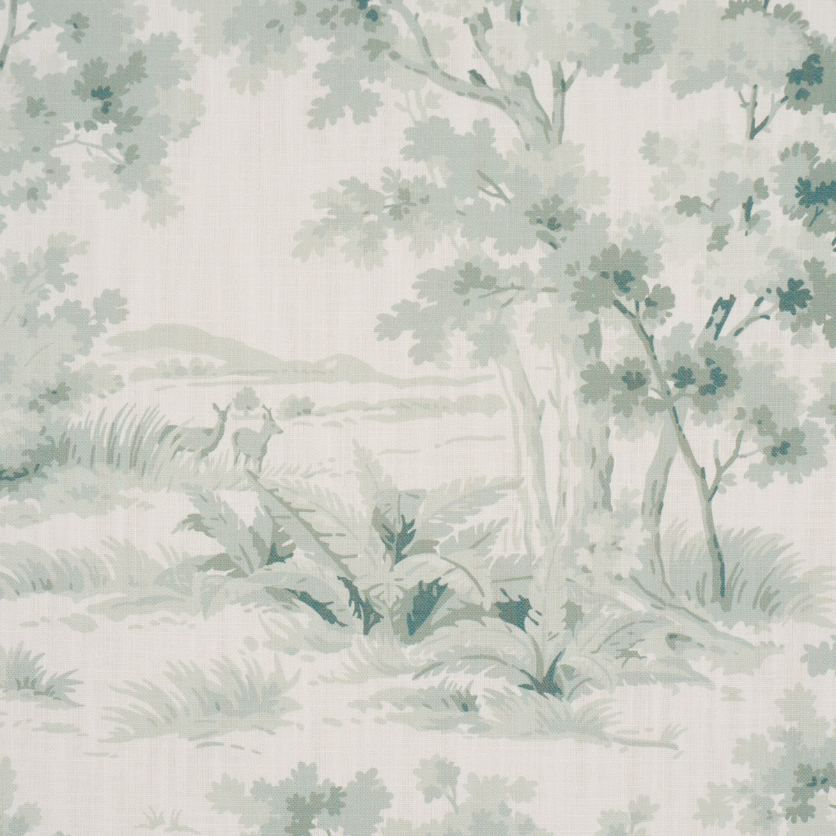 Countryside Morning fabric in green color - pattern number 182960 - by Schumacher in the Borastapeter collection