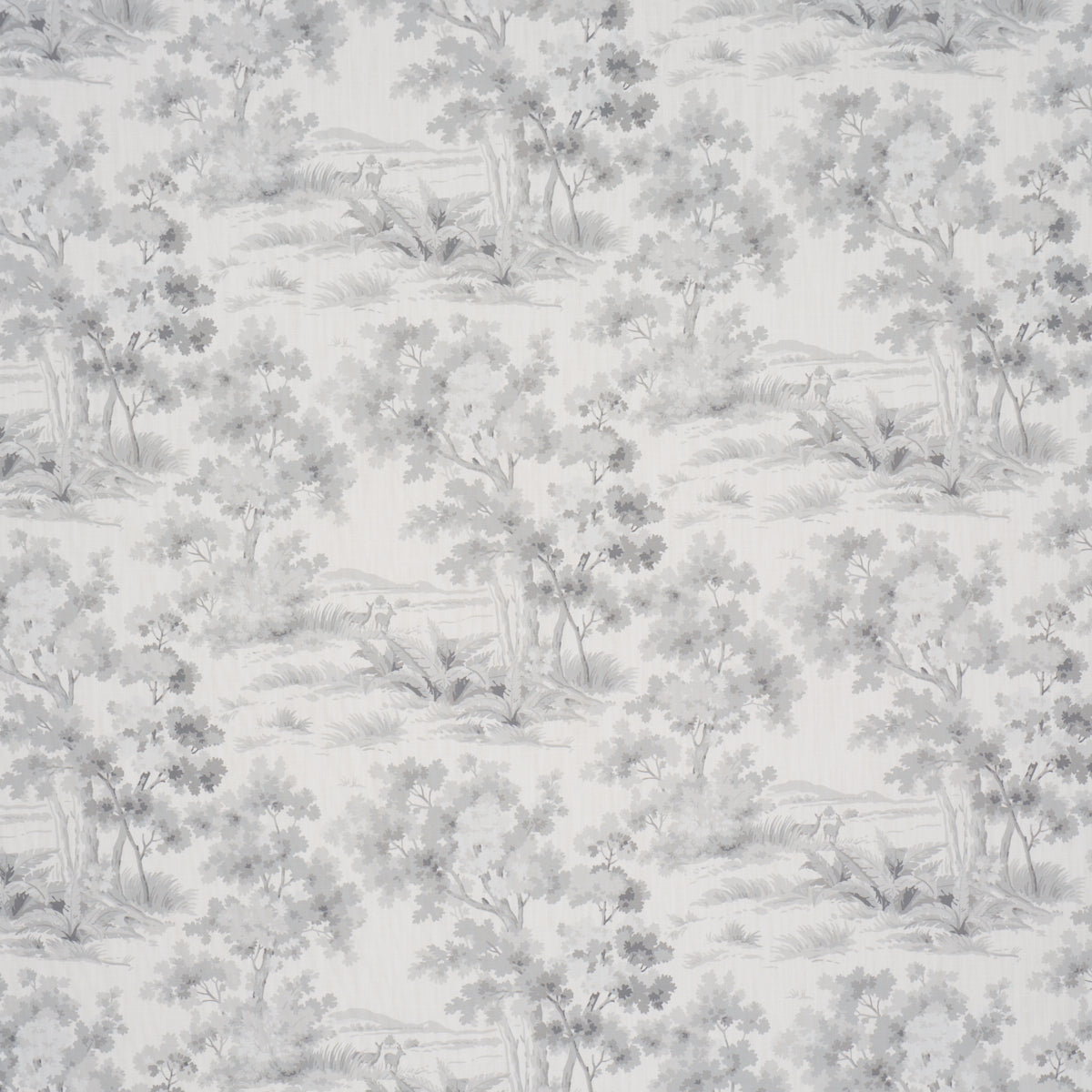 Countryside Morning fabric in grey color - pattern number 182961 - by Schumacher in the Borastapeter collection