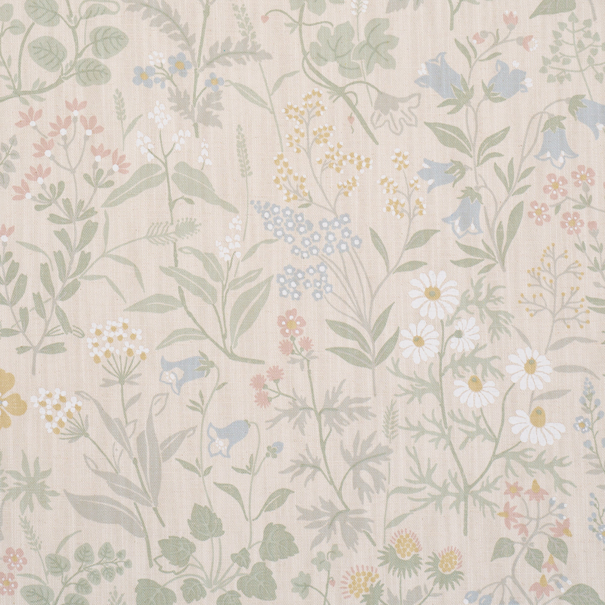 Flora fabric in sand color - pattern number 182980 - by Schumacher in the Borastapeter collection