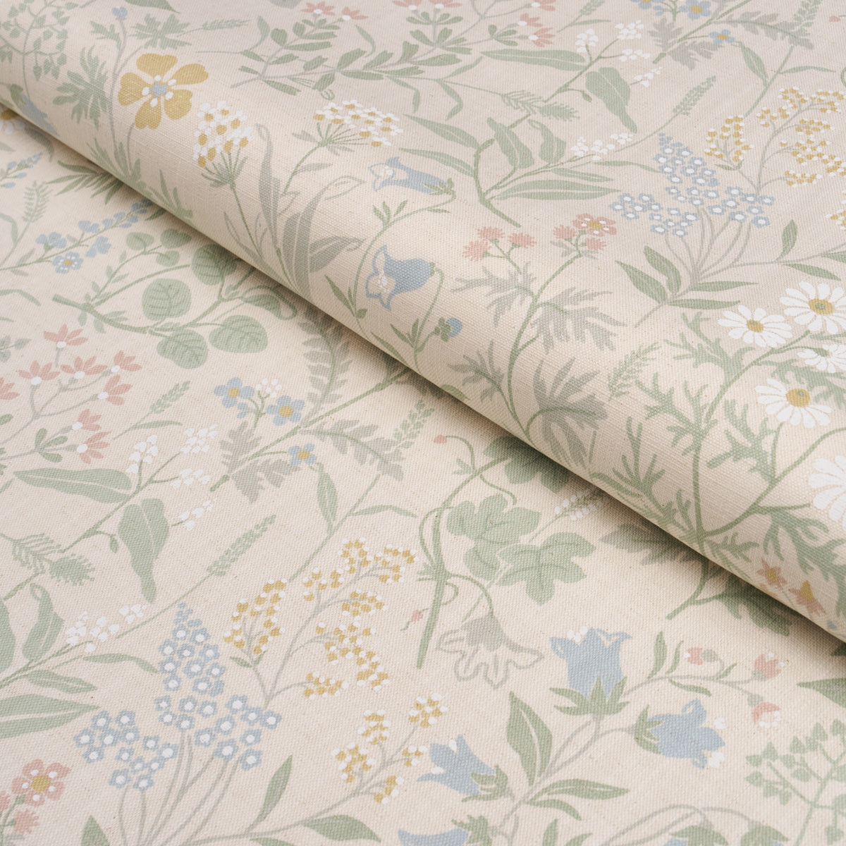 Flora fabric in sand color - pattern number 182980 - by Schumacher in the Borastapeter collection