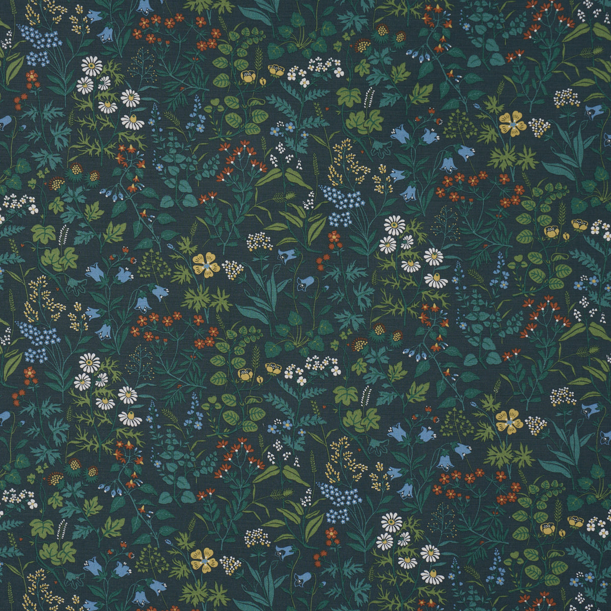 Flora fabric in spruce color - pattern number 182981 - by Schumacher in the Borastapeter collection