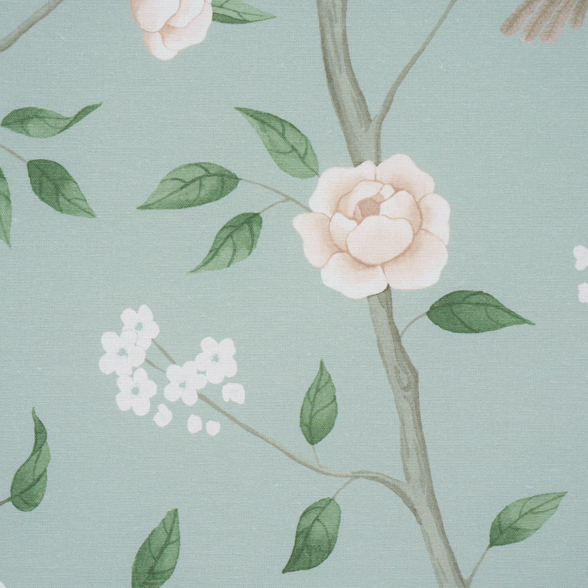 Paradise Birds fabric in mineral color - pattern number 183030 - by Schumacher in the Borastapeter collection