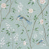 Paradise Birds fabric in mineral color - pattern number 183030 - by Schumacher in the Borastapeter collection
