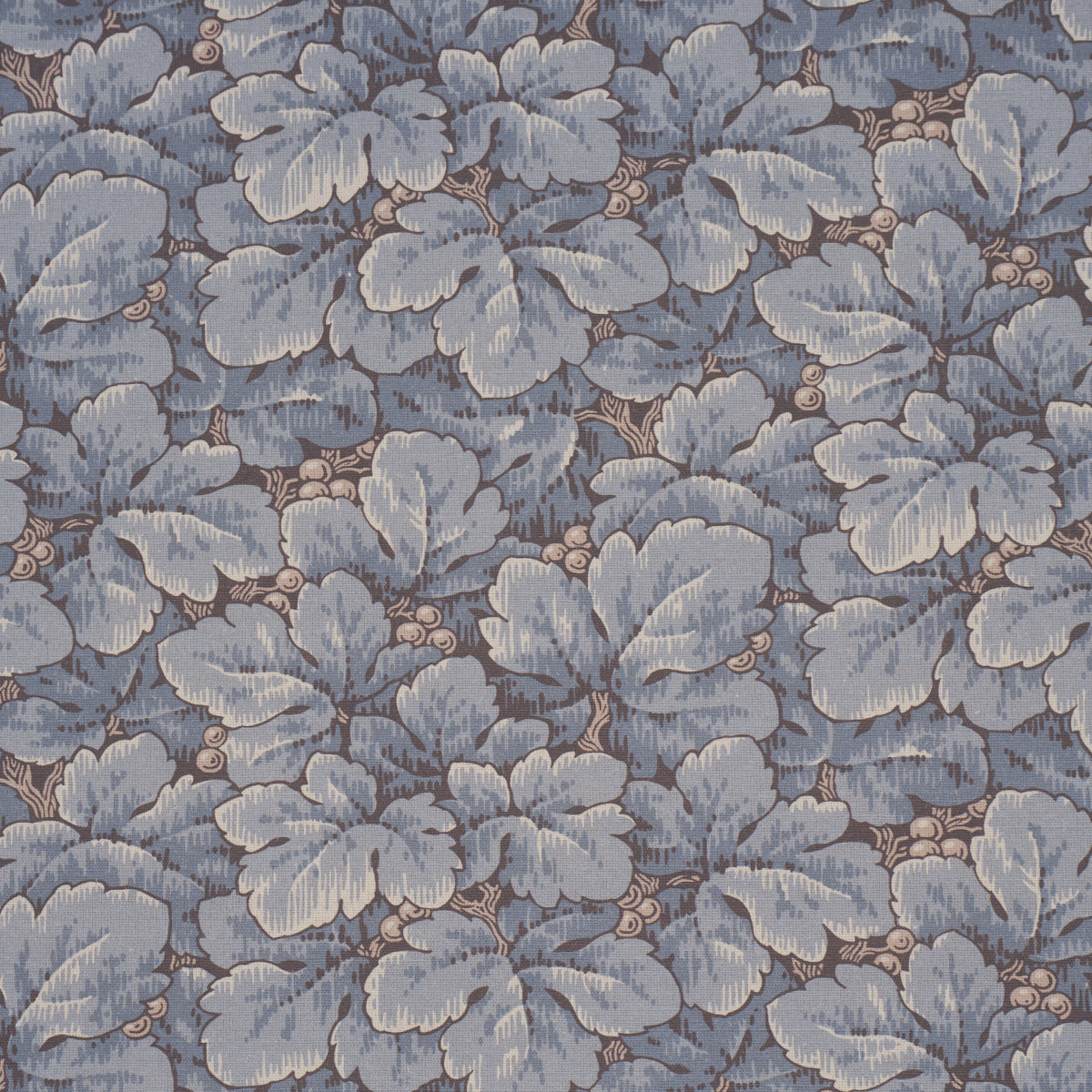 Waldemar fabric in blue color - pattern number 183040 - by Schumacher in the Borastapeter collection