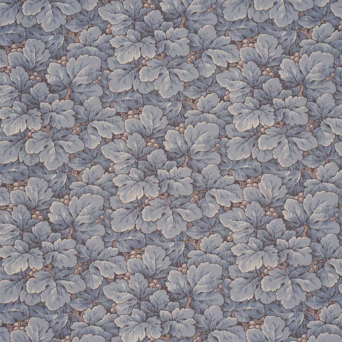Waldemar fabric in blue color - pattern number 183040 - by Schumacher in the Borastapeter collection