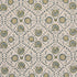 Athena Hand-Screen Print fabric in Green color - pattern number 183052 - by Schumacher in the Bohemia collection