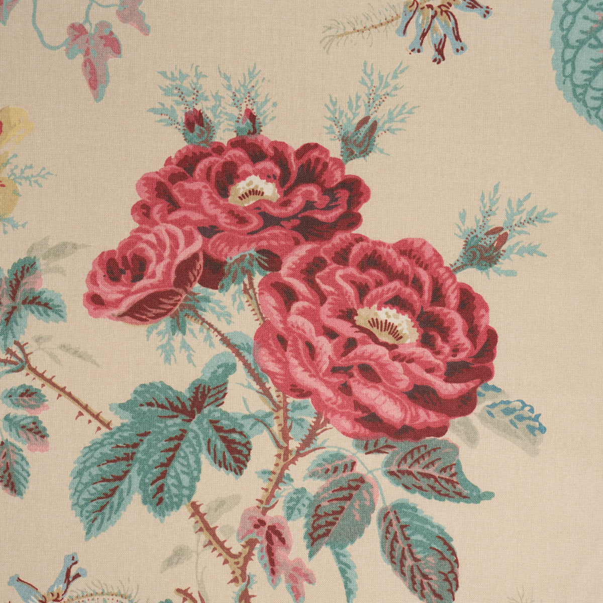 She Walks in Beauty Chintz fabric in Document color - pattern number 183141 - by Schumacher in the Schumacher Classics collection