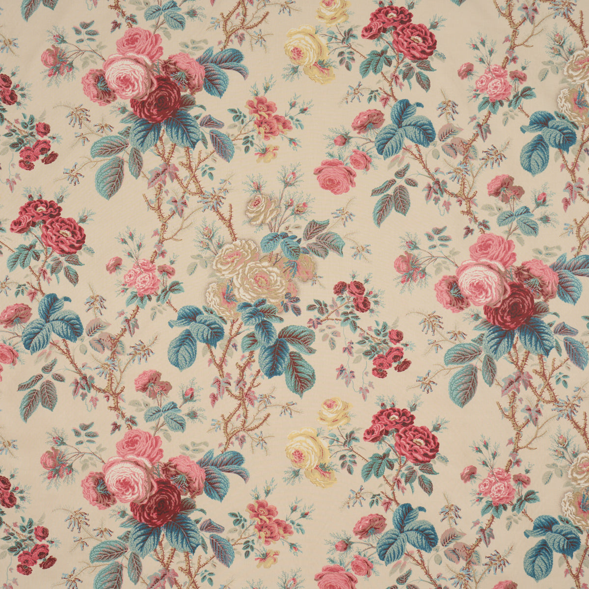 She Walks in Beauty Chintz fabric in Document color - pattern number 183141 - by Schumacher in the Schumacher Classics collection