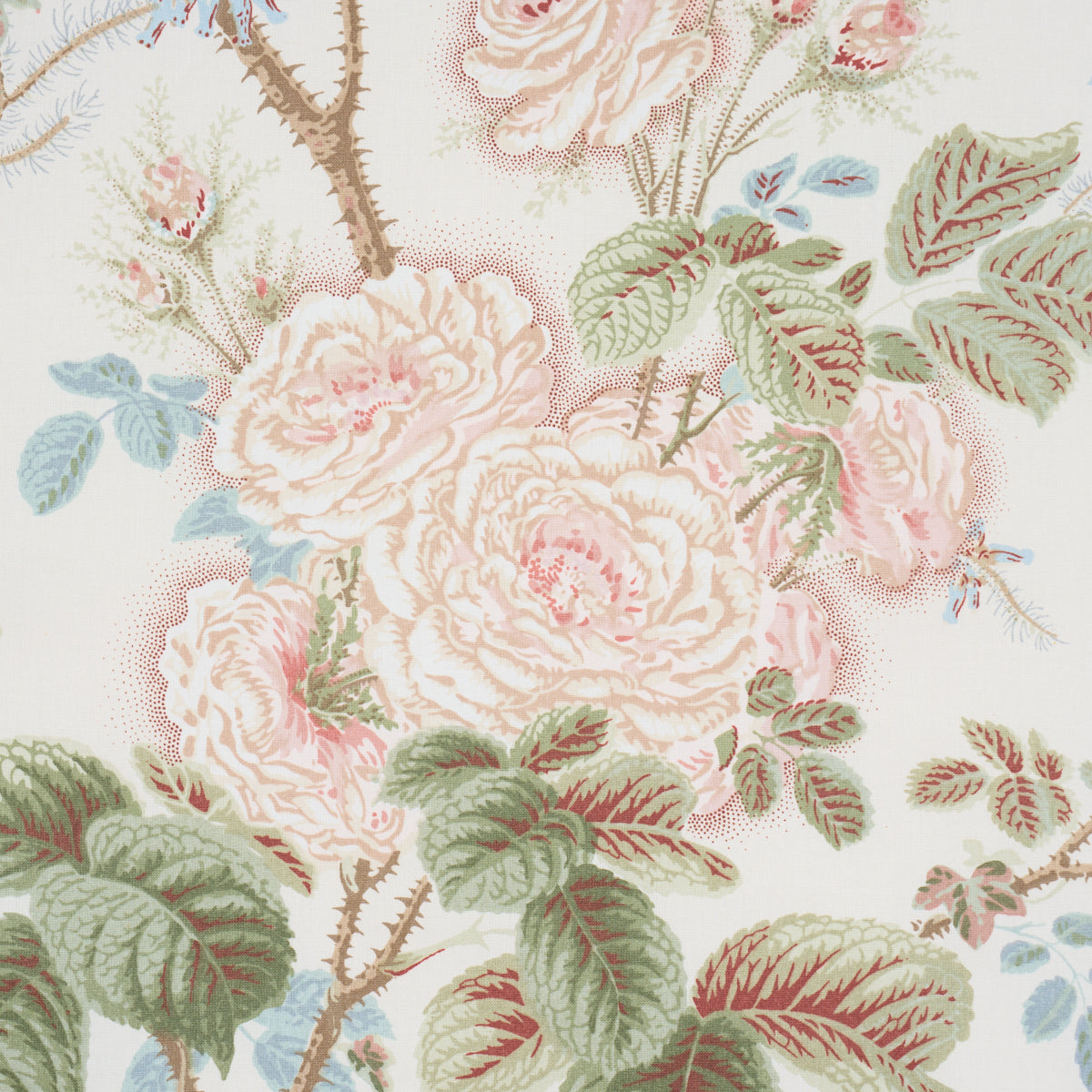 She Walks in Beauty Chintz fabric in Rose color - pattern number 183142 - by Schumacher in the Schumacher Classics collection