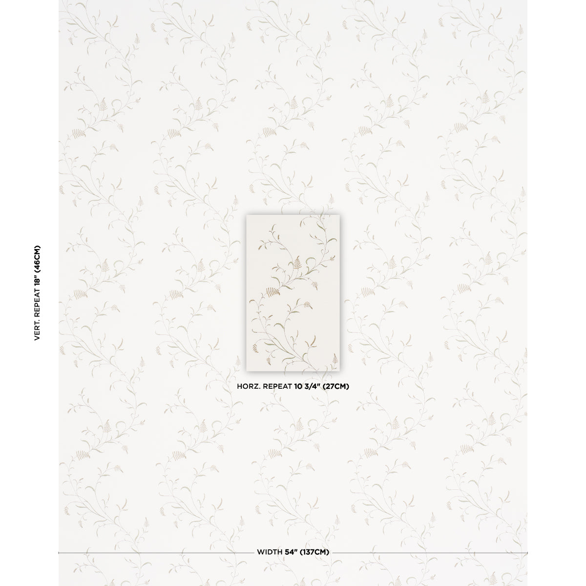 Winding Wheat fabric in Neutral color - pattern number 183202 - by Schumacher in the American Heritage collection