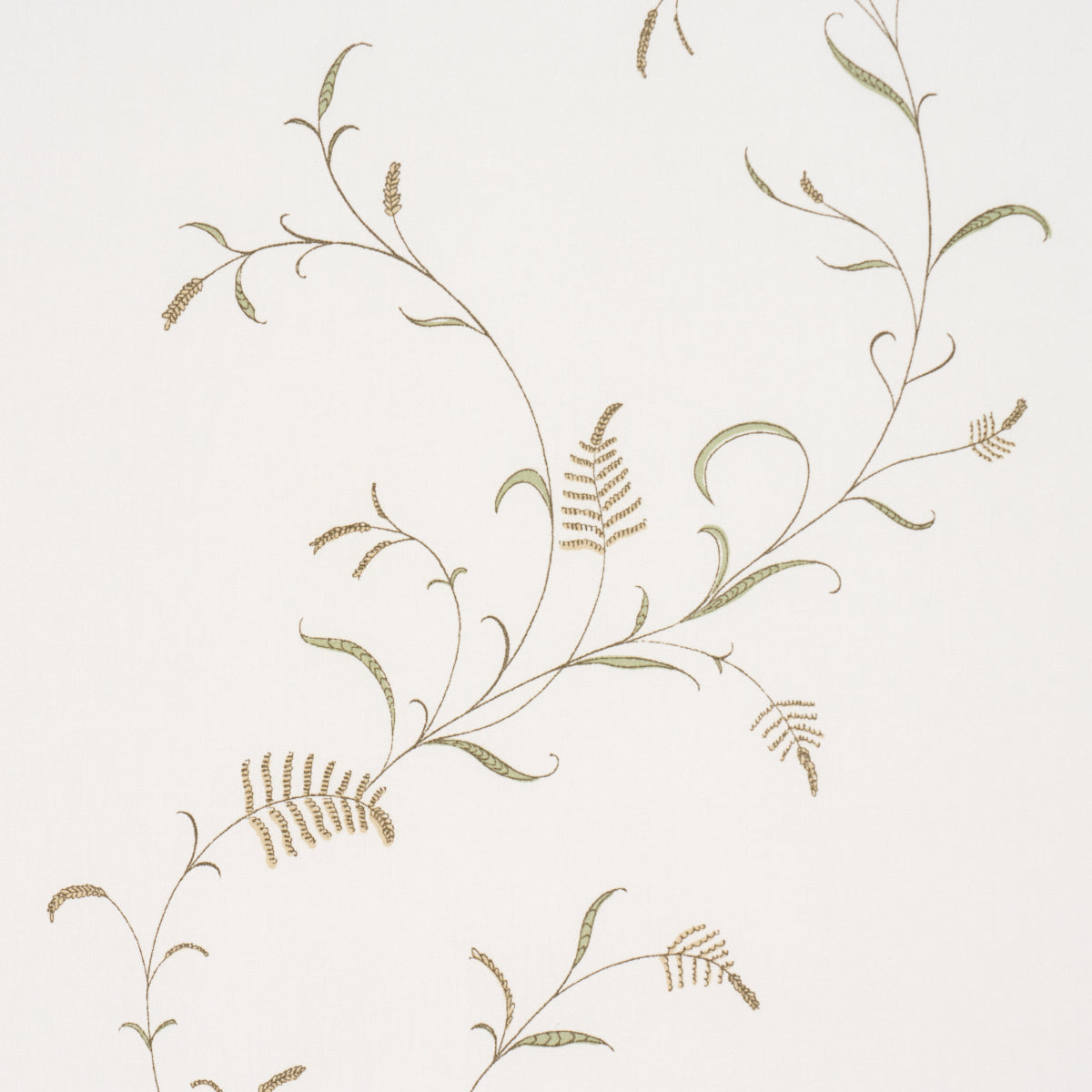 Winding Wheat fabric in Neutral color - pattern number 183202 - by Schumacher in the American Heritage collection