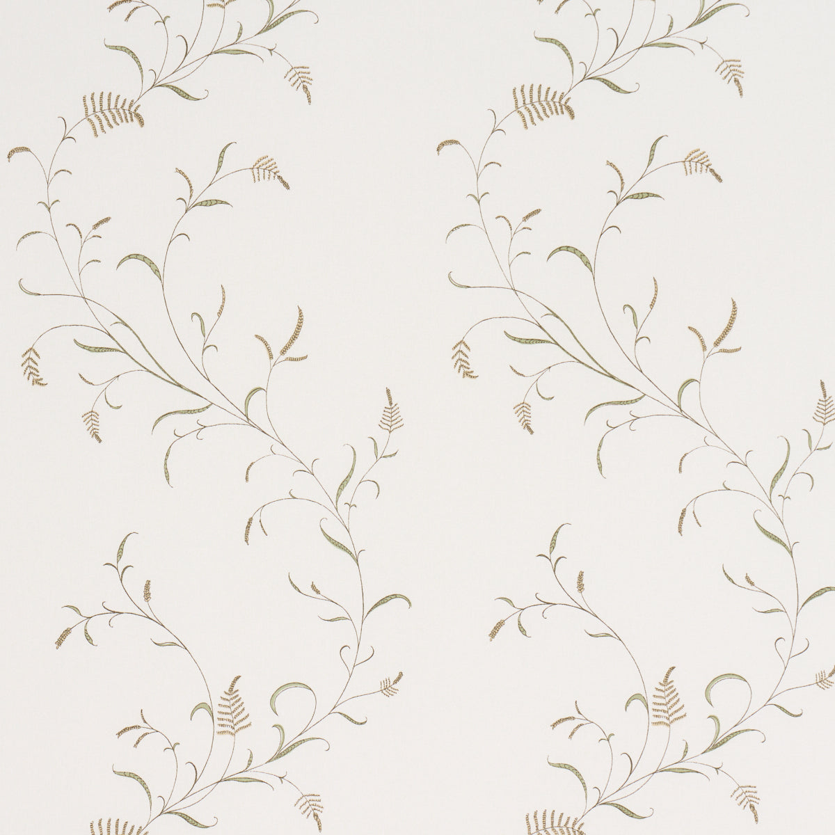 Winding Wheat fabric in Neutral color - pattern number 183202 - by Schumacher in the American Heritage collection